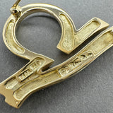 Estate Tiffany & Co. 18K Y Gold Picasso Libra Pin