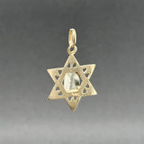 Estate 14K TT Gold Star of David Pendant