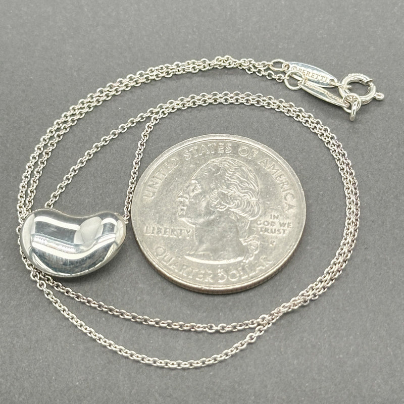 Estate Tiffany & Co. SS Peretti 14mm Bean Pendant