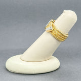 Estate 18K Y Gold 0.33ctw I/SI2-I2 Diamond Belt Ring
