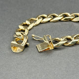 Estate 14K Y Gold 8.62mm Curb Link Bracelet