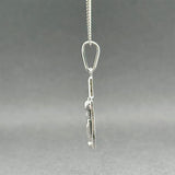 Estate 14K W Gold 30.04mm Cross Pendant