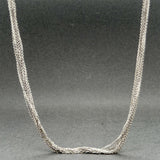 Estate 18K W Gold 19.5” Cable Chain Necklace