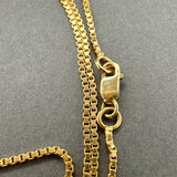 Estate 22K R Gold 1.19mm 20” Box Chain