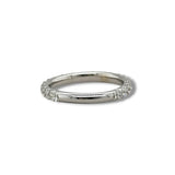 14K W Gold 1.00ctw G/SI1 French Pave Diamond Band