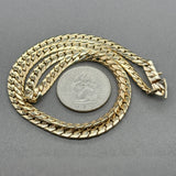 Estate 14K Y Gold 4.66mm 19” Curb Link Chain