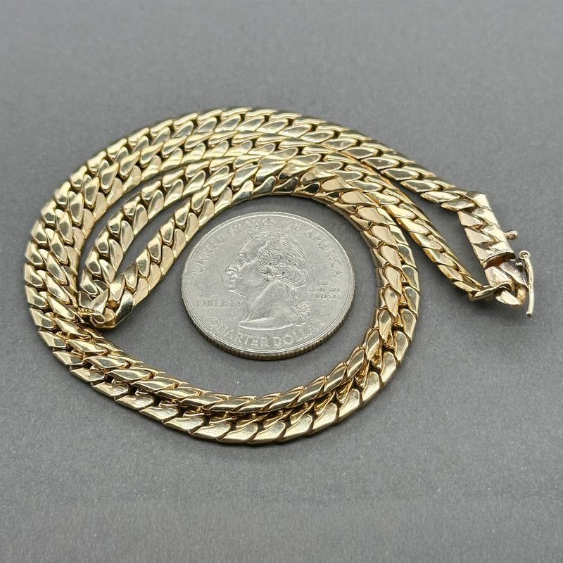 Estate 14K Y Gold 4.66mm 19” Curb Link Chain