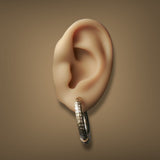 Estate 14K TT Gold 27.58mm Hoop Earrings