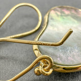 Estate Ippolita 18K Y Gold Mother of Pearl Rock Candy Earrings