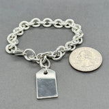 Estate Tiffany & Co. SS Luggage Tag Bracelet