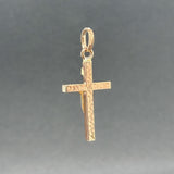 Estate 14K Y Gold 30.5mm Crucifix Pendant