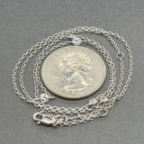 Estate 14K W Gold 0.48ctw F-G/SI1-2 Diamond By the Yard Necklace