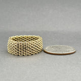 Estate Tiffany & Co. 18K Y Gold Somerset Ring sz 13