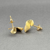 Estate Tiffany & Co. 14K Y Gold Ribbon Earrings