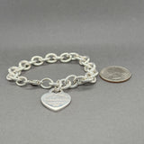 Estate Tiffany & Co. SS Heart Tag Bracelet