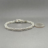 Estate SS 4.8mm Byzantine Toggle Bracelet