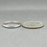 Estate 14K W Gold 2.5mm Polished Ring