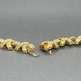 Estate Tiffany & Co. 18K Y Gold Signature X Necklace