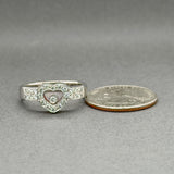 Estate Chopard 18K W Gold Happy H/VS2-SI1 Diamond Ring