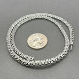 Estate 14K W Gold 10.21ctw G-I/VS2-SI1 Diamond Riviere Tennis Necklace