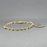 Estate 18K Y Gold 4.67mm Cable Link Bracelet