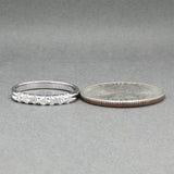 Estate 14K W Gold 0.31ctw Diamond Anniversary Ring