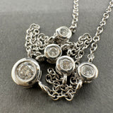 Estate 14K W Gold 0.63ctw H-I/SI1-I1 Diamond By The Yard Necklace