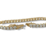 14K Y Gold 11.57ctw E/VS1 Lab-Created Diamond Tennis Bracelet