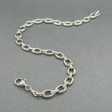Estate 14K W Gold 0.40ctw I-J/SI2-I1 Diamond Cable Link Bracelet