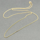 Estate 14K Y Gold 1.1mm 18” Curb Link Chain