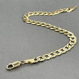 Estate 14K Y Gold Curb Link Bracelet