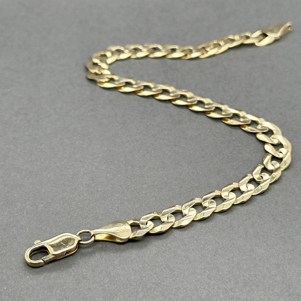 Estate 14K Y Gold Curb Link Bracelet