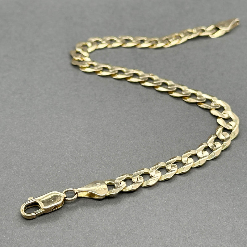 Estate 14K Y Gold Curb Link Bracelet