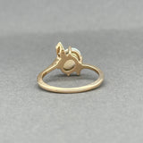 Estate 14K Y Gold 0.66ct Opal & 0.04ctw Diamond Ring