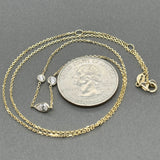 Estate 14K Y Gold 0.45ctw Diamond By The Yard Necklace