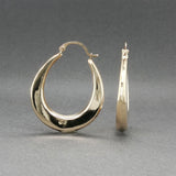 Estate 14K Y Gold 32.09mm Hoop Earrings