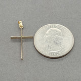 Estate 14K Y Gold Thin Cross Pendant
