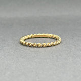 Estate Tiffany & Co. 18K Y Gold Rope Ring