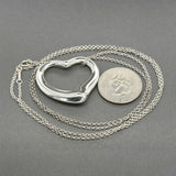 Estate Tiffany & Co. Peretti SS 35mm Open Heart Pendant
