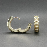 Estate 14K Y Gold 18.79mm Huggie Earrings