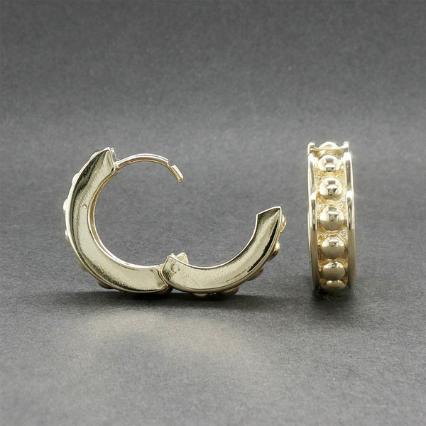 Estate 14K Y Gold 18.79mm Huggie Earrings