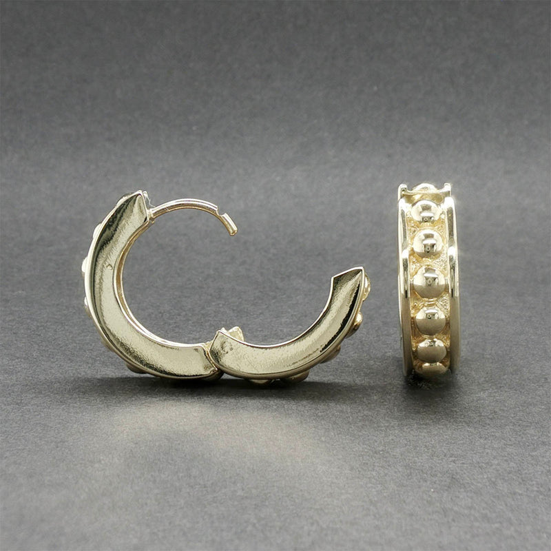 Estate 14K Y Gold 18.79mm Huggie Earrings