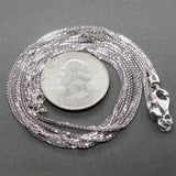 Estate 14K W Gold Triple Foxtail Link Chain