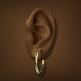 Estate Tiffany & Co. 18K Y Gold 1837 Hoop Earrings