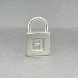 Estate Tiffany & Co. SS Initial F Lock Pendant