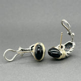 Estate David Yurman SS 14 6.22ctw Onyx Thoroughbred Shrimp Earrings