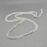 Estate 18K W Gold 19.5” Cable Chain Necklace