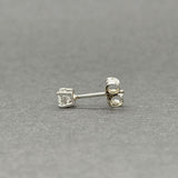 Estate 14K W Gold 0.15ct H/I1 Diamond Single Stud Earring