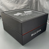 Estate Bulova Racer Chronograph Quartz Black Dial Men's Watch (a) BOX ONLY