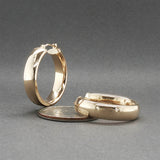 Estate 14K Y Gold 25.43mm Hoop Earrings
